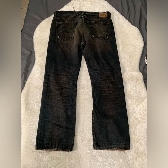 AG Adriano Goldschmied The Protege Slim Straight Dark Jean Size 36x31 Pants - Picture 2 of 8